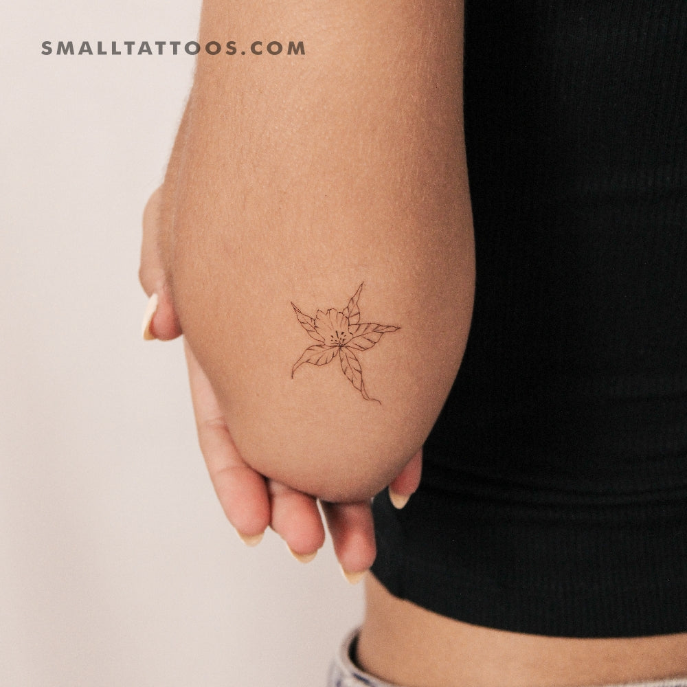 Orchid By M3.Ink Temporary Tattoo (Set of 3)