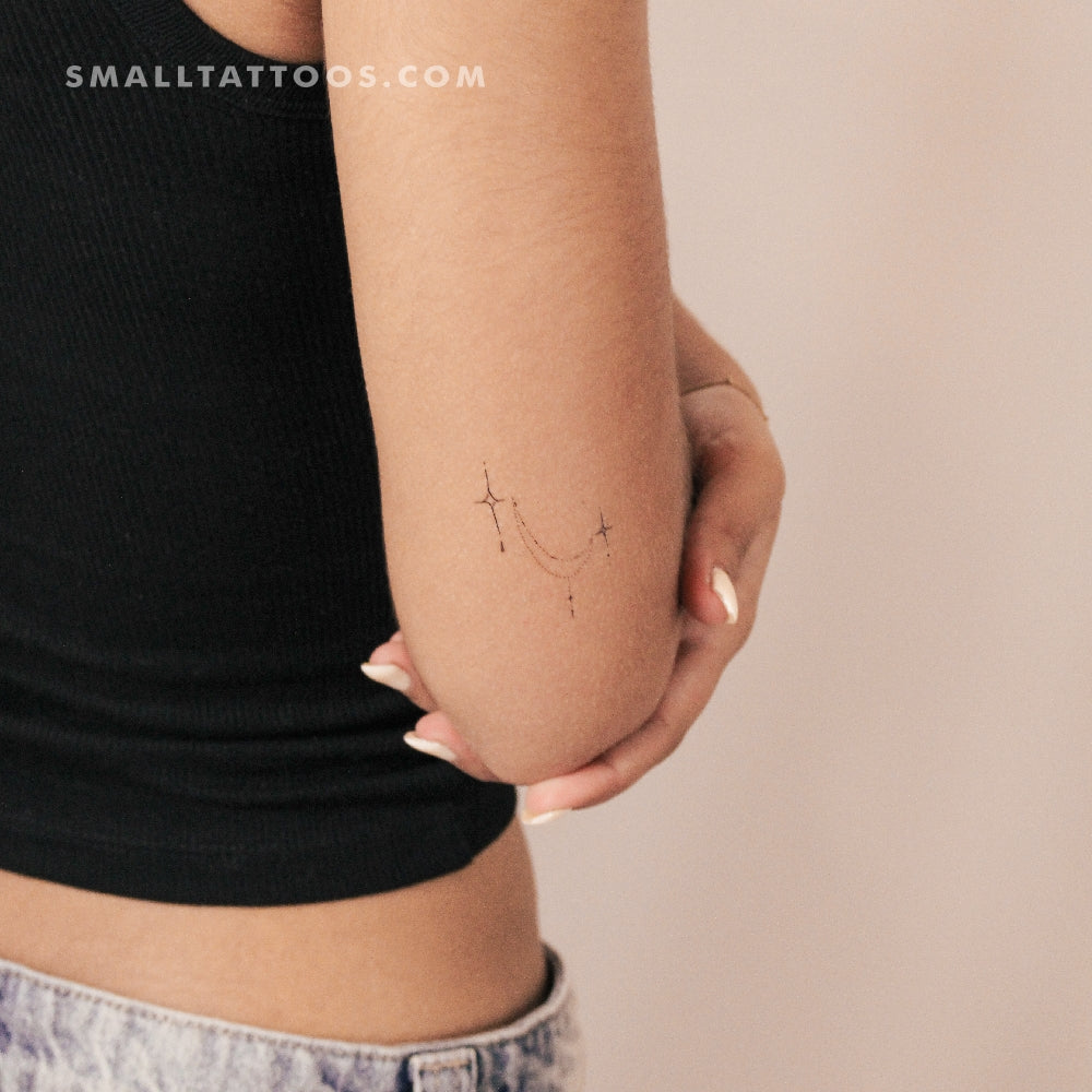 Star Ornament Temporary Tattoo By M3.Ink (Set of 3)