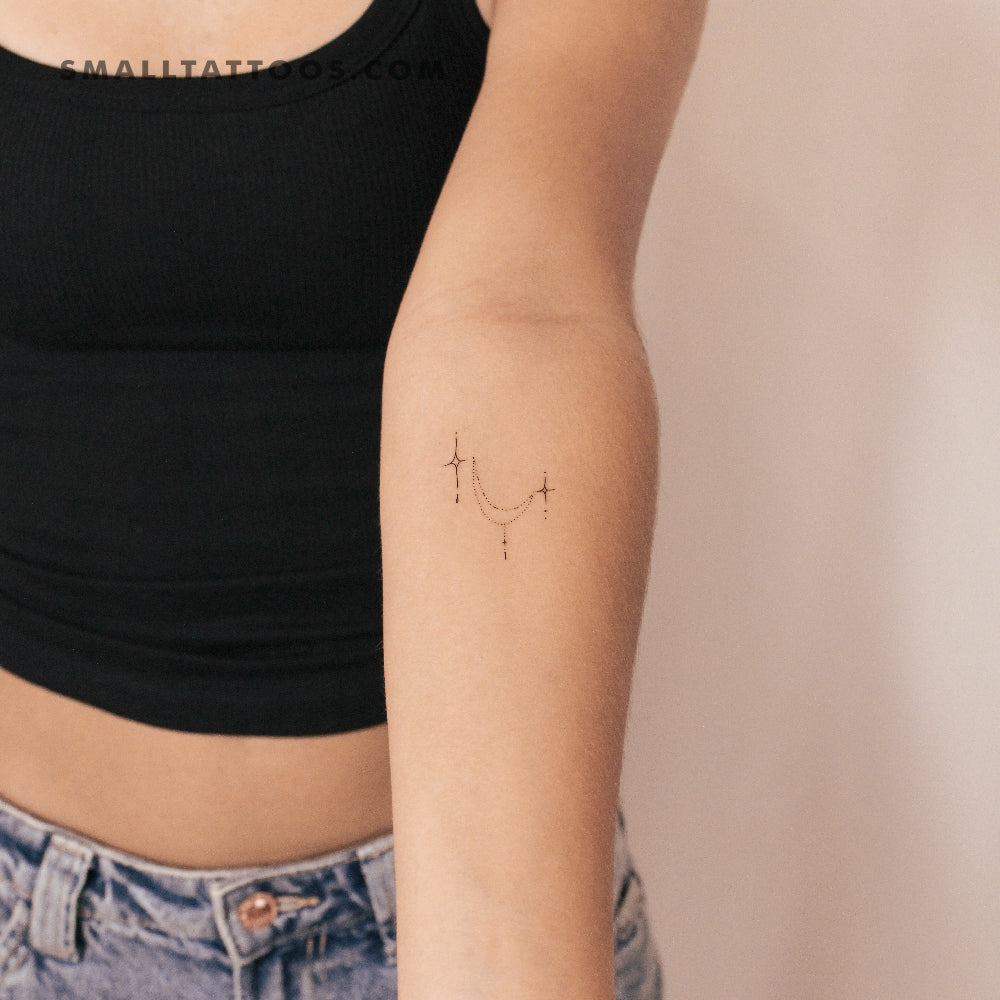 Star Ornament Temporary Tattoo By M3.Ink (Set of 3)