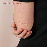 Lucky To Be Here... Temporary Tattoo By M3.Ink (Set of 3)