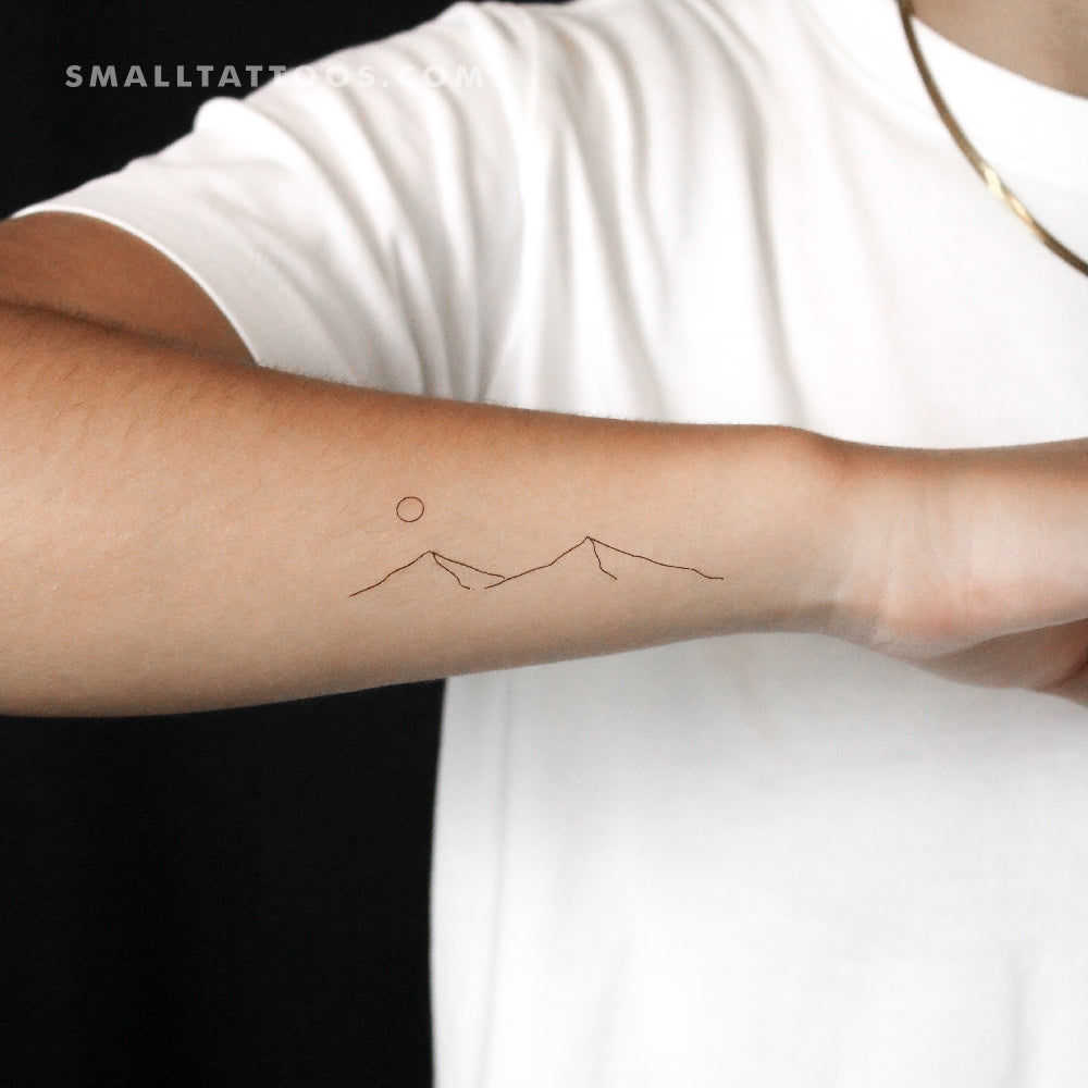 Mountain Temporary Tattoo By M3.Ink (Set of 3)