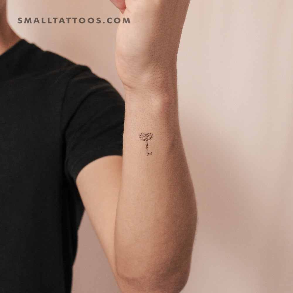 Vintage Key Temporary Tattoo By M3.Ink (Set of 3)