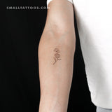 Peony Temporary Tattoo By M3.Ink (Set of 3)