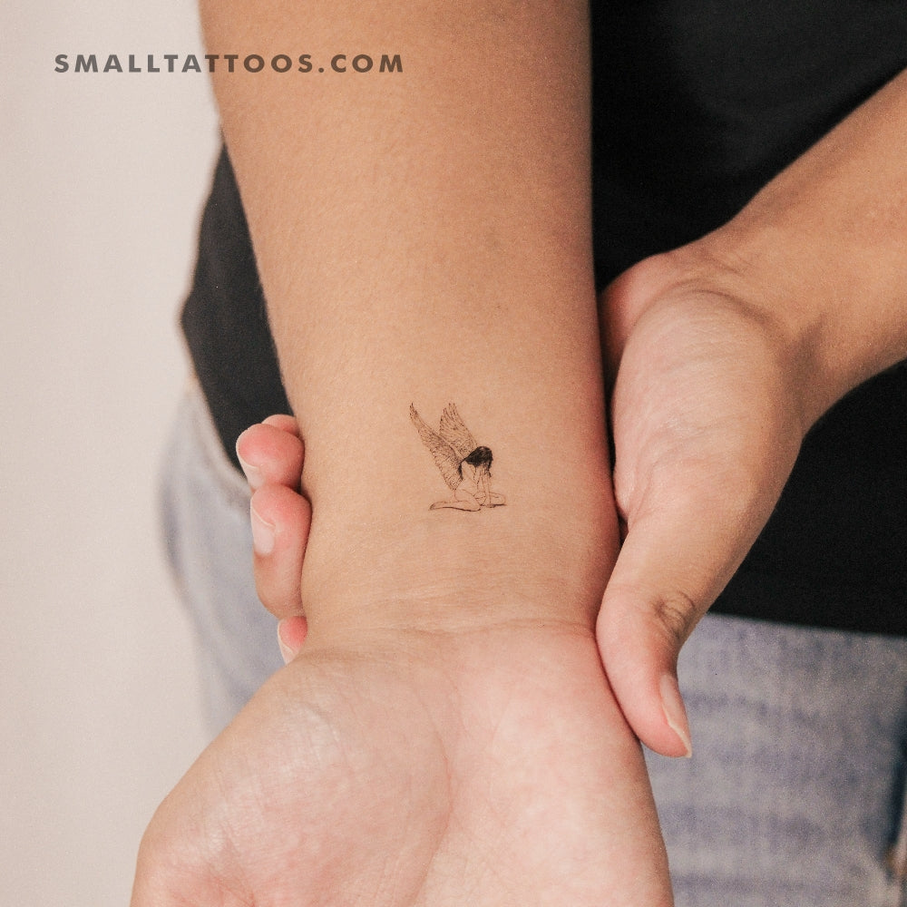 Crying Angel Temporary Tattoo (Set of 3)