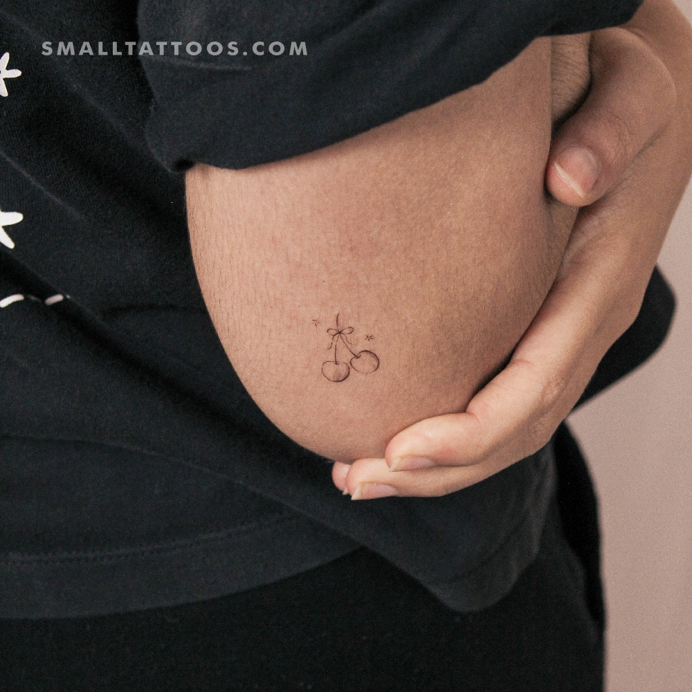 Cherries By Stefano Mazza Temporary Tattoo (Set of 3)