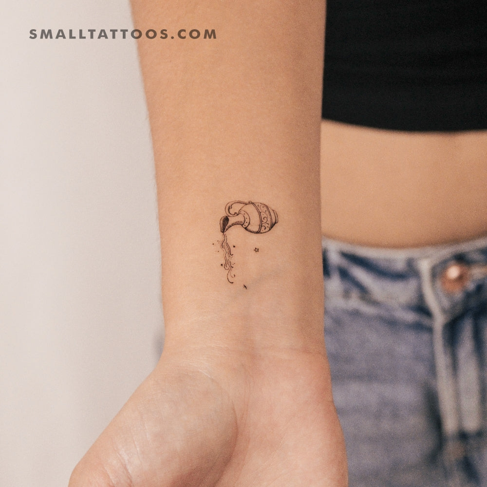 Water Jug By Stefano Mazza Temporary Tattoo (Set of 3)