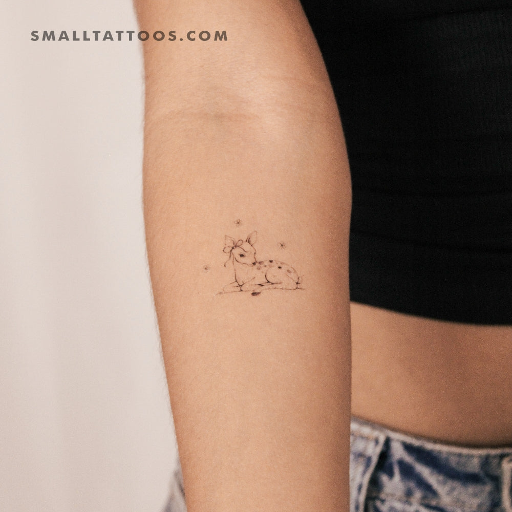 Fawn By Stefano Mazza Temporary Tattoo (Set of 3)