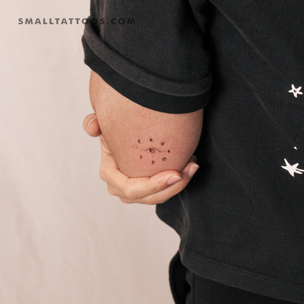 Moon Eye By Stefano Mazza Temporary Tattoo (Set of 3)