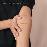Small Joie De Vivre Temporary Tattoo (Set of 3)