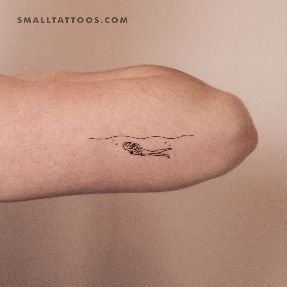 Swimming Underwater Temporary Tattoo (Set of 3)