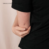 Letter E Script Temporary Tattoo (Set of 3)