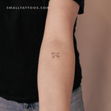 Tatuaje temporal de caniche pequeño (juego de 3)