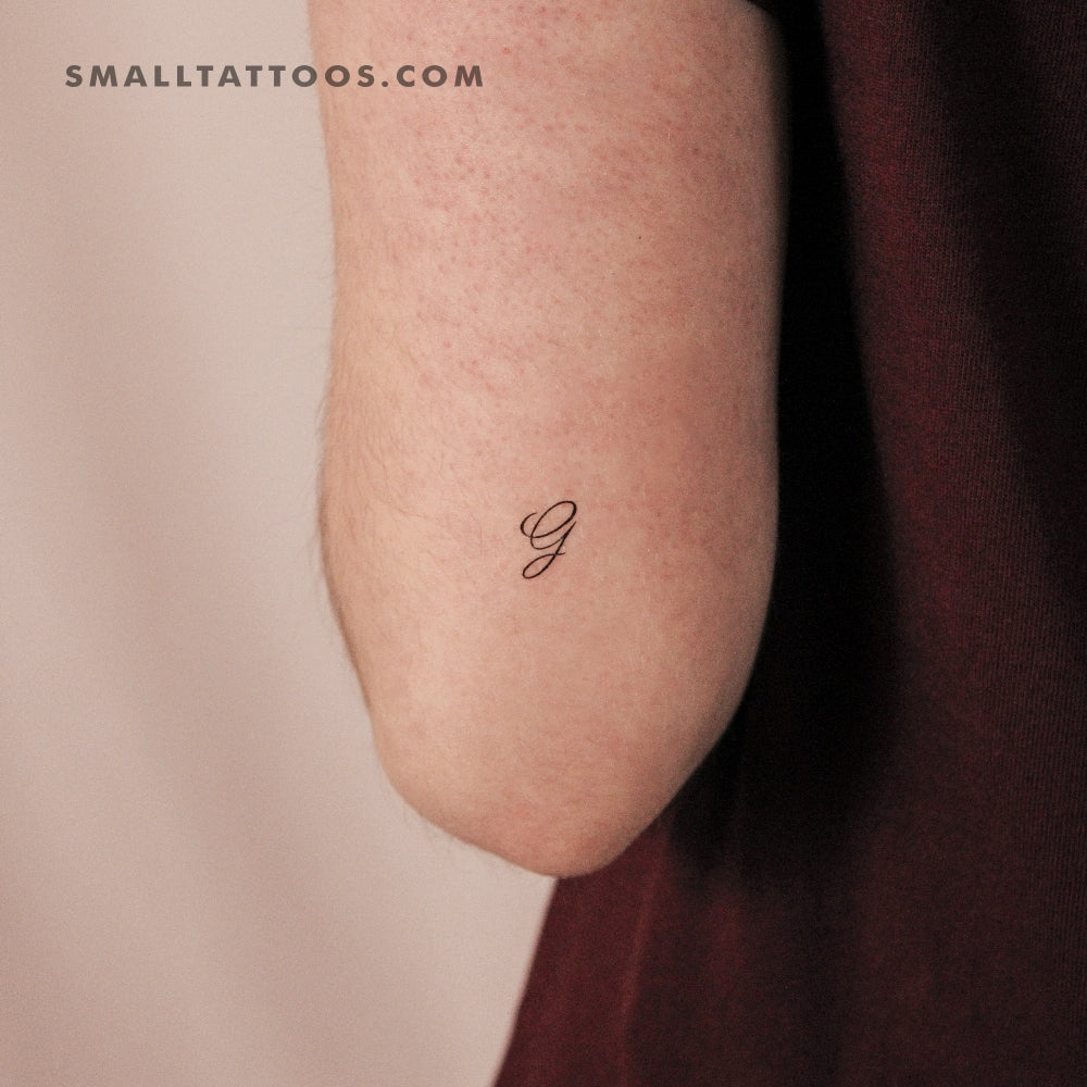 Tatuaje temporal de la letra G (juego de 3)