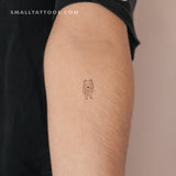 Fine Line Collie Temporary Tattoo (Set of 3)