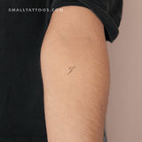 Tatuaje temporal de la letra J (juego de 3)