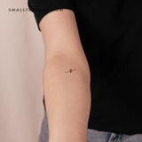 Tatuaje temporal de la letra N (juego de 3)