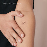 Tatuaje temporal de la letra S (juego de 3)