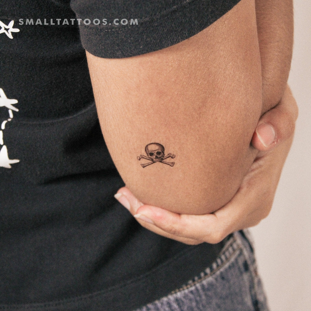 Skull & Bones Temporary Tattoo (Set of 3)