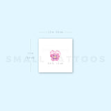 Tiny Pink Pansy Temporary Tattoo (Set of 3)