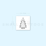 Christmas Tree Temporary Tattoo (Set of 3)