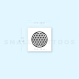 Small Flower Of Life Temporary Tattoo (Set of 3)