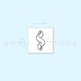 Cavatappi Pasta Temporary Tattoo (Set of 3)