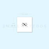 Little Infinity Symbol Temporary Tattoo (Set of 3)