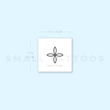 Small Quaternary Knot Temporary Tattoo (Set of 3)