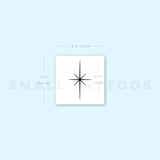Small North Star Temporary Tattoo (Set of 3)