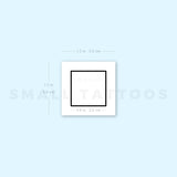 Square Temporary Tattoo (Set of 3)