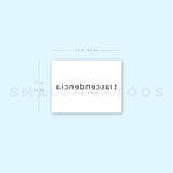 Trascendencia Temporary Tattoo (Set of 3)