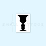 Face Cup Temporary Tattoo (Set of 3)