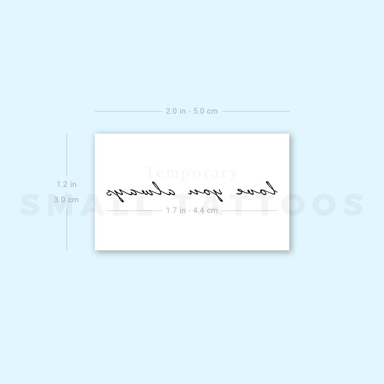 Love You Always Temporary Tattoo (Set of 3)