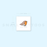 Little Robin Bird Temporary Tattoo (Set of 3)