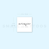 Respira Temporary Tattoo (Set of 3)