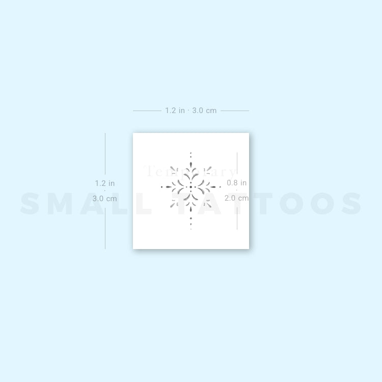 Small Ornament By Stefano Mazza Temporary Tattoo (Set of 3)