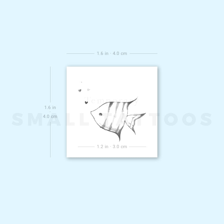 Fish By Stefano Mazza Temporary Tattoo (Set of 3)