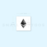 Ethereum Logo Temporary Tattoo (Set of 3)