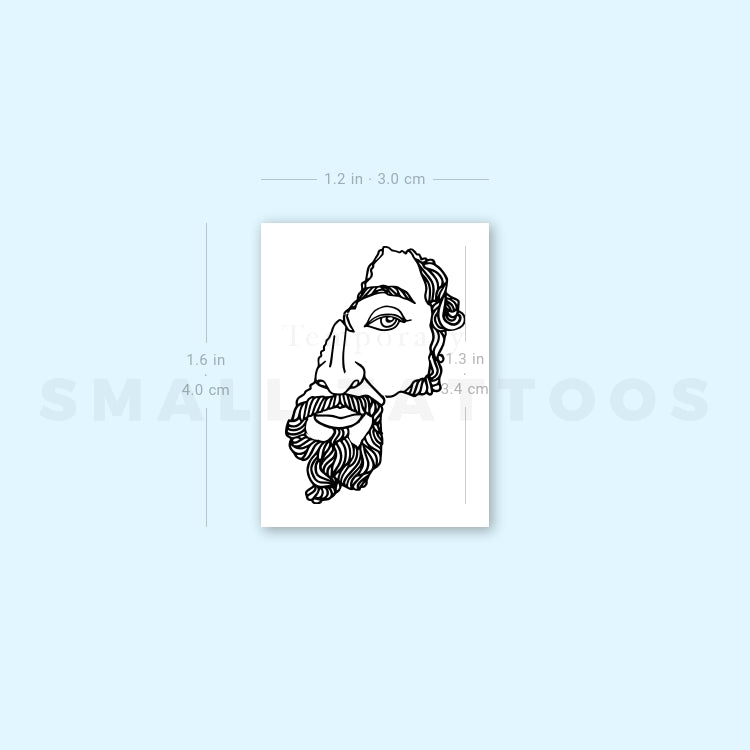 Marcus Aurelius Temporary Tattoo (Set of 3)