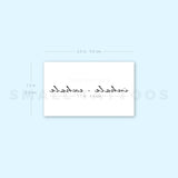 Inhale · Exhale Temporary Tattoo (Set of 3)