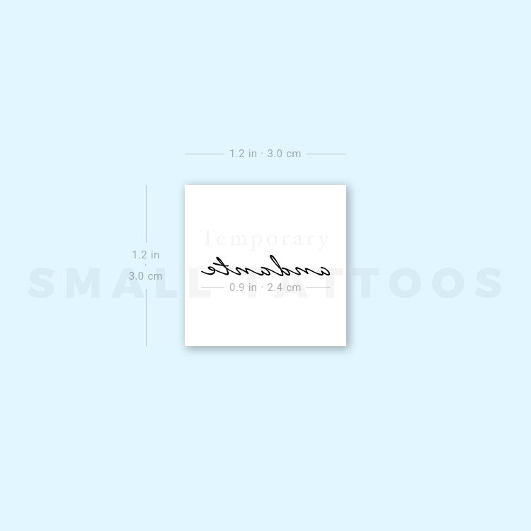 Andante Temporary Tattoo (Set of 3)