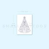 Nossa Senhora Aparecida Temporary Tattoo (Set of 3)