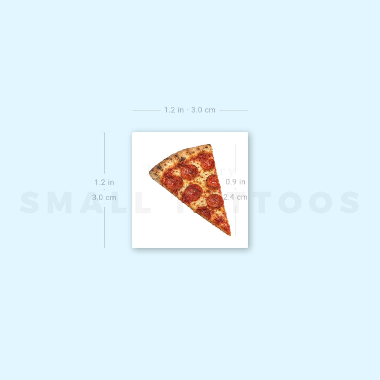 Diavola Pizza Slice Temporary Tattoo (Set of 3)