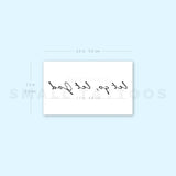 Let Go, Let God Temporary Tattoo (Set of 3)