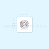 Maltese Portrait Temporary Tattoo (Set of 3)