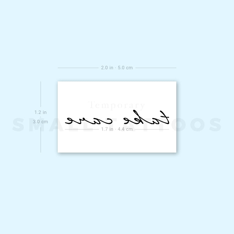 Take Care Temporary Tattoo (Set of 3)