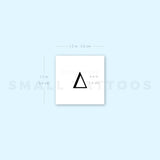 Uppercase Delta Temporary Tattoo (Set of 3)