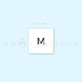 Uppercase Mu Temporary Tattoo (Set of 3)