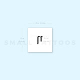 Eta η Temporary Tattoo (Set of 3)