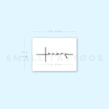 Grace And Cross Temporary Tattoo (Set of 3)